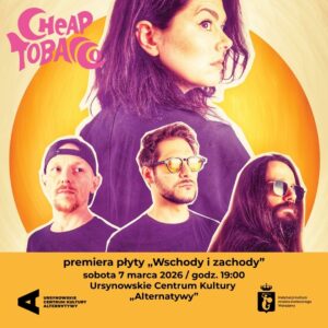 Okładka „Wschody i zachody” koncert zespołu Cheap Tobacco