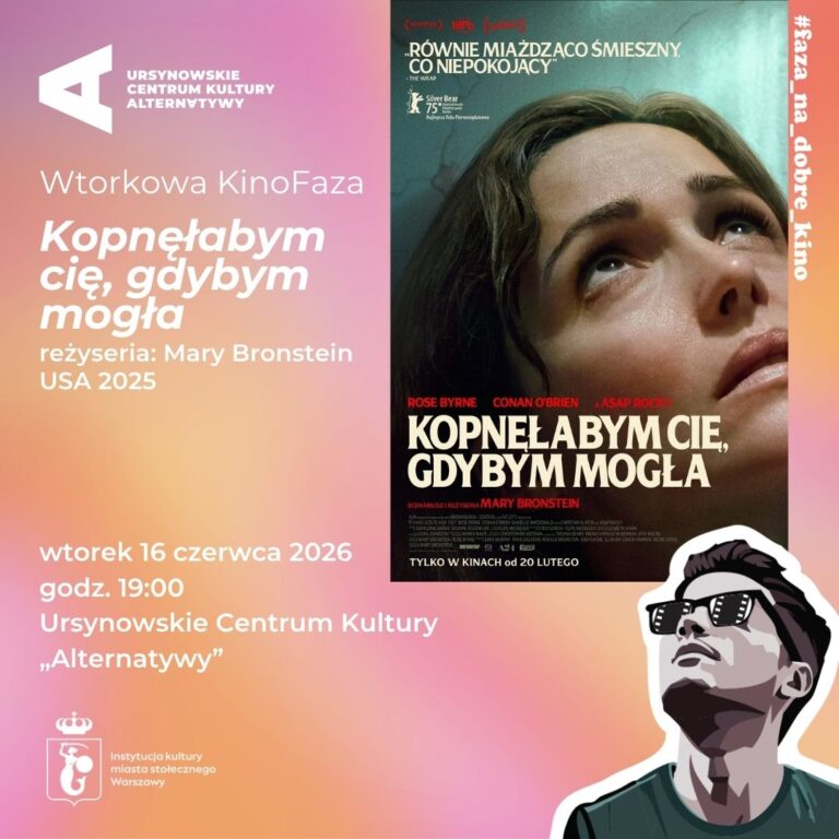 Okładka Wtorkowa KinoFaza „Kopnęłabym cię, gdybym mogła”