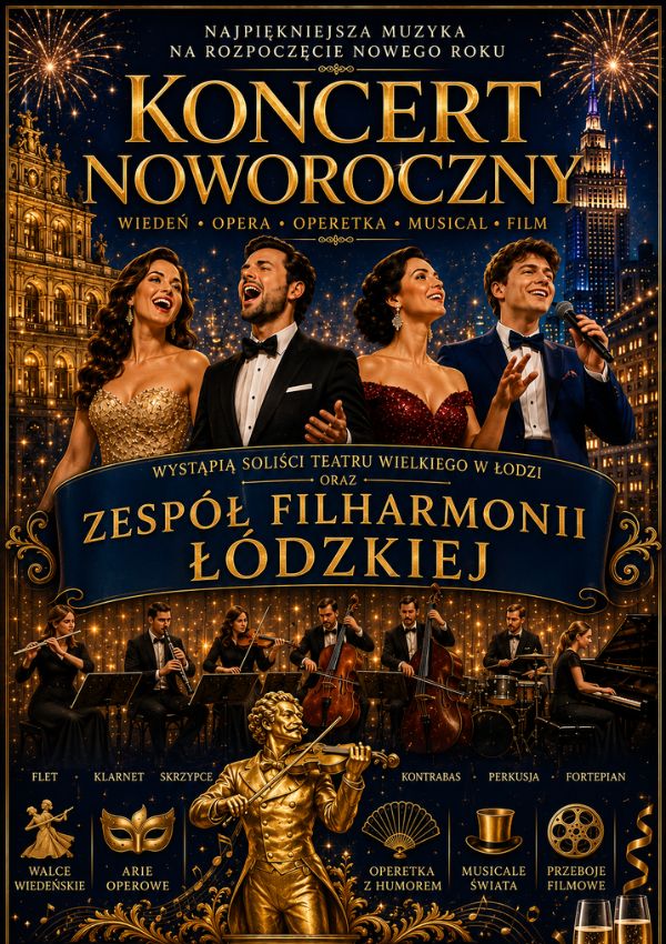 Okładka Koncert Noworoczny - Od Straussa aż po największe przeboje filmowe